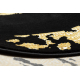 Covor, traversa ALLURE 1965 Cadru - Structural, elegant, glamour negru / aur 