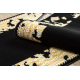 Covor, traversa ALLURE 1965 Cadru - Structural, elegant, glamour negru / aur 
