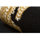 Covor, traversa ALLURE 1965 Cadru - Structural, elegant, glamour negru / aur 