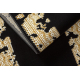 Covor, traversa ALLURE 1965 Cadru - Structural, elegant, glamour negru / aur 