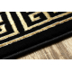 Tappeto, passatoia ALLURE 1968 Chiave greca, telaio - Strutturale, elegante, glamour nero / oro 