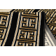 Tappeto, passatoia ALLURE 1968 Chiave greca, telaio - Strutturale, elegante, glamour nero / oro 