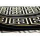 Tappeto, passatoia ALLURE 1968 Chiave greca, telaio - Strutturale, elegante, glamour nero / oro 