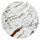 Carpet ALLURE 1963 circle Marble - Structural, stylish, glamour white / gold