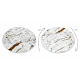 Carpet ALLURE 1963 circle Marble - Structural, stylish, glamour white / gold
