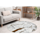 Carpet ALLURE 1963 circle Marble - Structural, stylish, glamour white / gold
