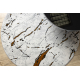 Carpet ALLURE 1963 circle Marble - Structural, stylish, glamour white / gold