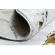 Matta ALLURE 1963 circle Marmor - Strukturell, snygg, glamour vit / guld