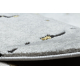 Carpet ALLURE 1963 circle Marble - Structural, stylish, glamour white / gold