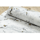 Carpet ALLURE 1963 circle Marble - Structural, stylish, glamour white / gold