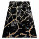 Alfombra ALLURE 1967 Mármol - Estructural, elegante, glamurosa negro / oro 