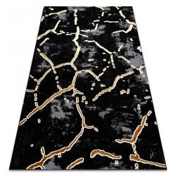 Carpet ALLURE 1967 Marble - Structural, stylish, glamour black / gold