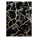 Alfombra ALLURE 1967 Mármol - Estructural, elegante, glamurosa negro / oro 