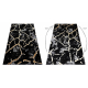 Alfombra ALLURE 1967 Mármol - Estructural, elegante, glamurosa negro / oro 