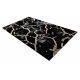 Alfombra ALLURE 1967 Mármol - Estructural, elegante, glamurosa negro / oro 