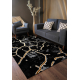 Alfombra ALLURE 1967 Mármol - Estructural, elegante, glamurosa negro / oro 