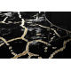Alfombra ALLURE 1967 Mármol - Estructural, elegante, glamurosa negro / oro 
