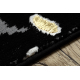 Carpet ALLURE 1967 Marble - Structural, stylish, glamour black / gold