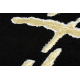 Carpet ALLURE 1967 Marble - Structural, stylish, glamour black / gold