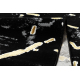 Alfombra ALLURE 1967 Mármol - Estructural, elegante, glamurosa negro / oro 