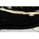 Alfombra ALLURE 1967 Mármol - Estructural, elegante, glamurosa negro / oro 