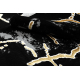 Carpet ALLURE 1967 Marble - Structural, stylish, glamour black / gold