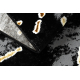 Carpet ALLURE 1967 Marble - Structural, stylish, glamour black / gold