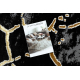 Carpet ALLURE 1967 Marble - Structural, stylish, glamour black / gold