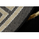 Tappeto ALLURE 1968 cerchio Chiave greca, telaio - Strutturale, elegante, glamour nero / oro 