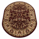 Wollteppich OMEGA Oval ORDA Blumen hell rubin 2