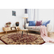 Wollteppich OMEGA Oval ORDA Blumen hell rubin 2