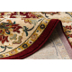 Wollteppich OMEGA Oval ORDA Blumen hell rubin 2