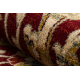 Wollteppich OMEGA Oval ORDA Blumen hell rubin 2