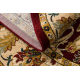 Wollteppich OMEGA Oval ORDA Blumen hell rubin 2