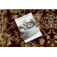 Wollteppich OMEGA Oval ORDA Blumen hell rubin 2