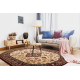 Wollteppich OMEGA Oval ORION Rosette hell rubin 2