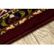Wollteppich OMEGA Oval ORION Rosette hell rubin 2