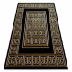 Carpet ALLURE 1968 Greek key, frame - Structural, stylish, glamour black / gold