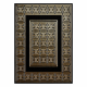 Tappeto ALLURE 1968 Chiave greca, telaio - Strutturale, elegante, glamour nero / oro 