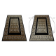 Matto ALLURE 1968 Kreikkalainen avain, kehyskuviolla - tyylikäs, glamour musta / kultaa