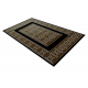 Tapijt ALLURE 1968 Grčki ključ, okvir - Structureel, stijlvol, glamour zwart / goud