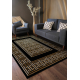 Tappeto ALLURE 1968 Chiave greca, telaio - Strutturale, elegante, glamour nero / oro 
