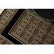 Tappeto ALLURE 1968 Chiave greca, telaio - Strutturale, elegante, glamour nero / oro 