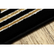 Tappeto ALLURE 1968 Chiave greca, telaio - Strutturale, elegante, glamour nero / oro 