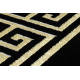 Tappeto ALLURE 1968 Chiave greca, telaio - Strutturale, elegante, glamour nero / oro 