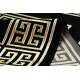 Tappeto ALLURE 1968 Chiave greca, telaio - Strutturale, elegante, glamour nero / oro 