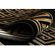 Tappeto ALLURE 1968 Chiave greca, telaio - Strutturale, elegante, glamour nero / oro 