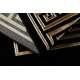 Tappeto ALLURE 1968 Chiave greca, telaio - Strutturale, elegante, glamour nero / oro 