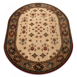 Wool carpet OMEGA oval TAROS oriental rudy 2 terracotta 