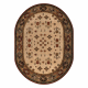 Wollteppich OMEGA Oval TAROS orientalisch rote 2 Terrakotta